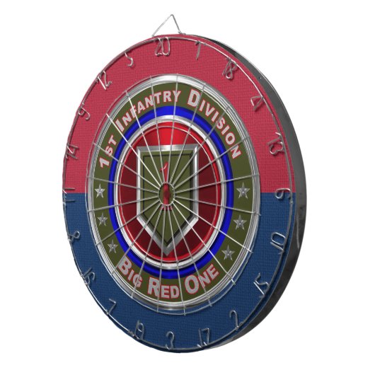 1. Infanterieabteilung "Big Red One" Dartscheibe (Vorderseite rechts)