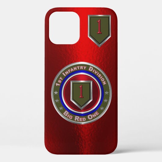 1. Infanterieabteilung "Big Red One", kundenspezif Case-Mate iPhone Hülle (Rückseite)