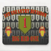 1. Infanterieabteilung "Big Red One"  Mousepad (Vorne)