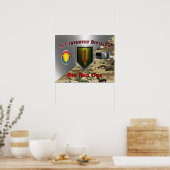 1. Infanterieabteilung "Big Red One" Poster (Küche)