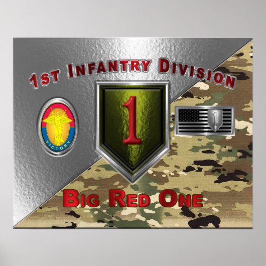 1. Infanterieabteilung "Big Red One" Poster (Vorne)