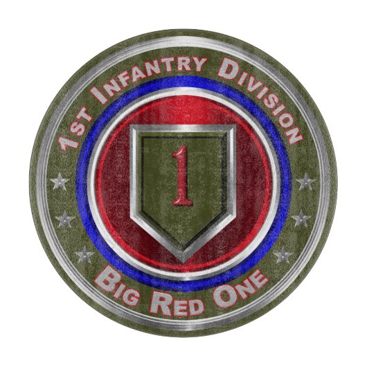 1. Infanterieabteilung "Big Red One" Schneidebrett (Vorderseite)