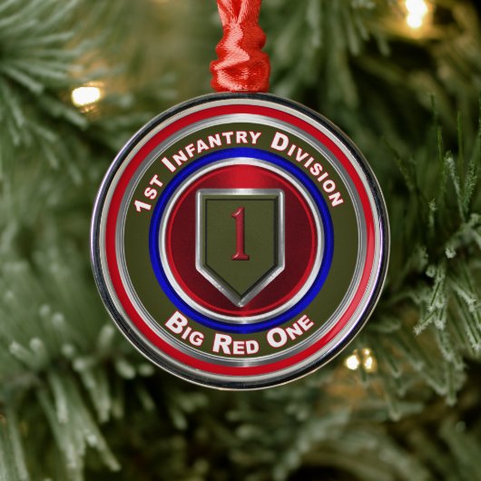 1. Infanterieabteilung Keepake Ornament Aus Metall (Baum)