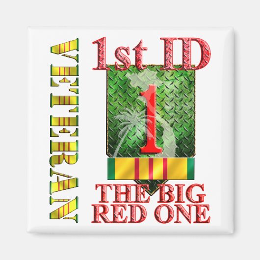 1. Infanterieabteilung Vietnam Veteran Magnet (Vorne)