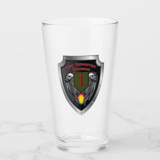 1. Infanteriediv "Big Red One" Sonderschild Glas (Vorderseite)