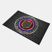 1. Infanteriedivision “Big Red One” Fußmatte (Schrägansicht)