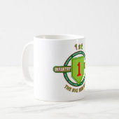 1. INFANTERIEDIVISION "das GROSSE ROT EINS " Kaffeetasse (Vorderseite Links)