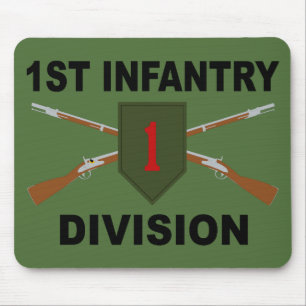 1. Infanteriedivision - gekreuzte Gewehre - mit Mousepad