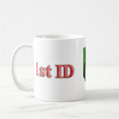 1. Infanteriedivision-großes Rot eins Kaffeetasse (Links)