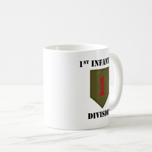 1. Infanteriedivision mit Text Kaffeetasse (VorderseiteRechts)