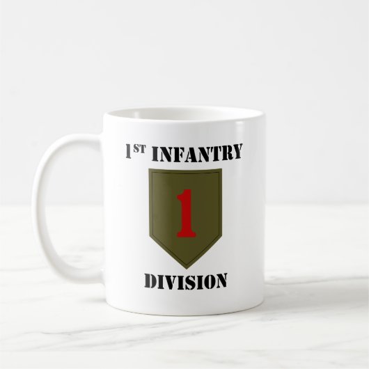 1. Infanteriedivision mit Text Kaffeetasse (Links)