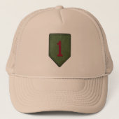 1. Infanteriedivision veterans veterans patch Hat Truckerkappe (Vorderseite)