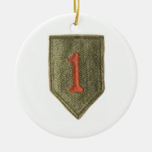 1. Infanteriedivision-Weihnachtsverzierung Keramik Ornament