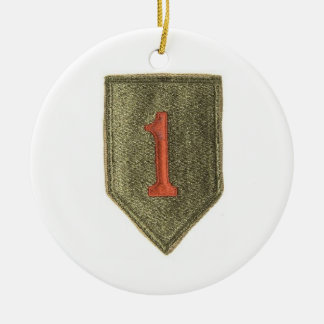 1. Infanteriedivision-Weihnachtsverzierung Keramik Ornament