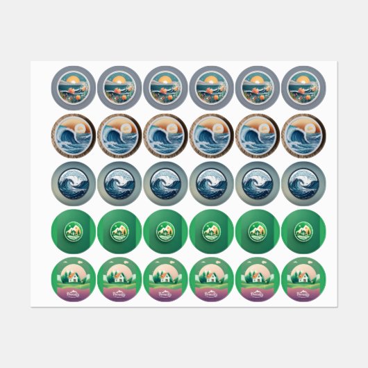 1. "Innovationskreis: Erforschung kreativer Logos Etiketten (Blatt)