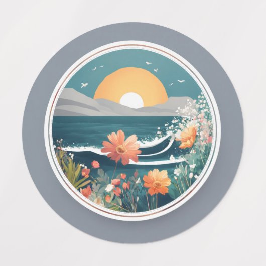 1. "Innovationskreis: Erforschung kreativer Logos Etiketten (Design 1)