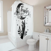 1- Inspirationslehrer-Hemd, Minimalistisch Teacher Duschvorhang (Beispiel)