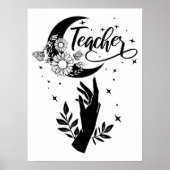 1- Inspirationslehrer-Hemd, Minimalistisch Teacher Poster (Vorne)