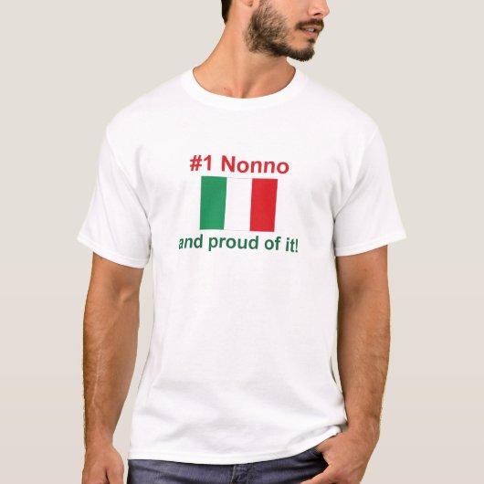 #1 Italiener Nonno T-Shirt (Vorderseite)