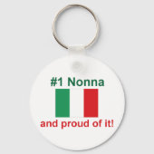 #1 Italienische Nonna und stolz darauf! Geschenk Schlüsselanhänger (Vorderseite)
