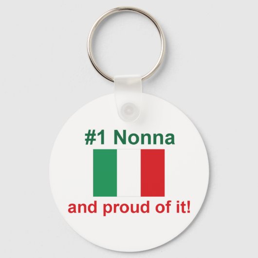 #1 Italienische Nonna und stolz darauf! Geschenk Schlüsselanhänger (Vorderseite)