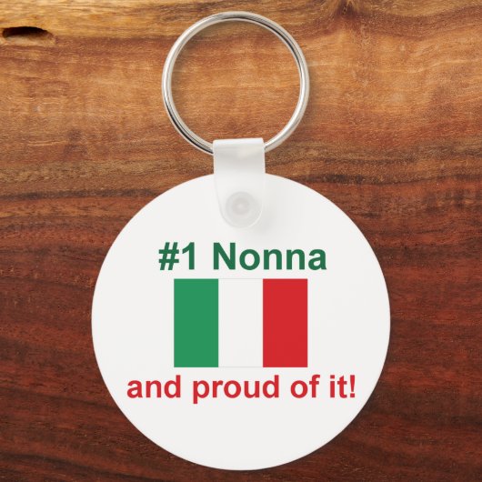 #1 Italienische Nonna und stolz darauf! Geschenk Schlüsselanhänger (Vorderseite)