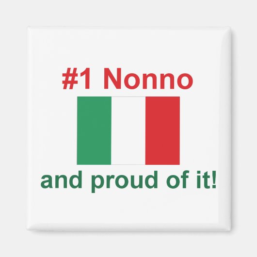 #1 Italienisches Nonno Magnet (Vorne)