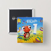 1 Jahr altes Abzeichen für benutzerdefinierte Gebu Button (Vorne & Hinten)