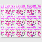 1 JAHR ALTES, WENIG PRINCESS-DESIGN GESCHENKPAPIER (Flach)