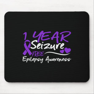 1 Jahr Anfall freie Epilepsie Aufklärung Monat Pur Mousepad