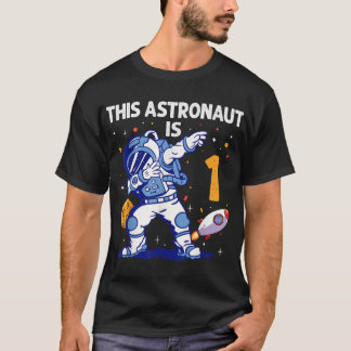 1 Jahr Astronautenraumplanet 1. Geburtstag Junge T-Shirt