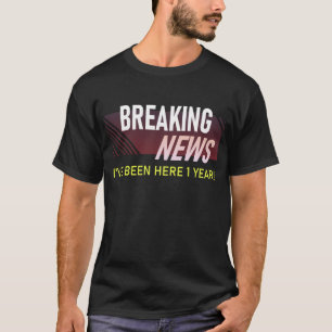 1 Jahr Betriebsjubiläum 1. Mitarbeiter Anerkennung T-Shirt