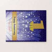 1 Jahr Erholung Jahrestag Fett Zahl Puzzle (Horizontal)