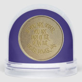 1 Jahr Feierliche Feier der OM Erholung Münze Schneekugeln (Rückseite)