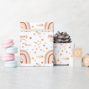 1 Jahr Geburtstag Mädchen Geschenkpapier