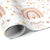 1 Jahr Geburtstag Mädchen Geschenkpapier (Rolleneckpunkt)