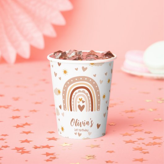 1 Jahr Geburtstag Mädchen Pappbecher (Insitu)