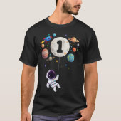 1 Jahr Geburtstag Planeten Astronaut 1. Geburtstag T-Shirt (Vorderseite)