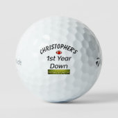 1. Jahr in Folge Fußball Boys Geburtstag Golf Ball (Vorderseite)