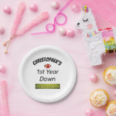 1. Jahr nach dem Geburtstag des Football Boys Pappteller (Party)