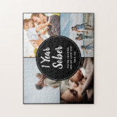 1 Jahr, nüber, 4 FotoCollage, Individuelle Name Puzzle (Vertikal)