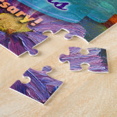 1 Jahr OM Jubiläum Münzschmetterlinge Blume Puzzle (Seite)