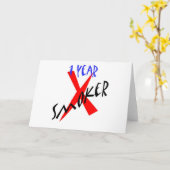 1 Jahr Roter Ex-Raucher Karte (Gelbe Blume)