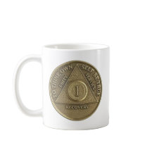 1 Jahr Sober Medallion Coin Happy Jubiläum