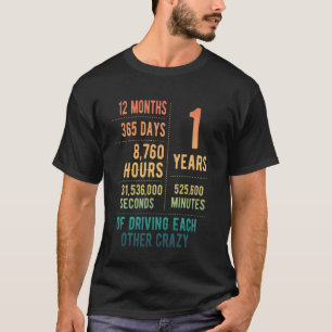 1 Jahr Verheiratet Funny 1. Hochzeitstag T-Shirt