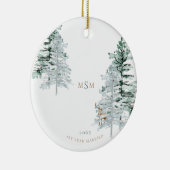 1. Jahr Verheiratet Keramik Ornament (Rechts)