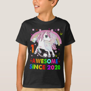 1 Jahre alte Einhorn-Süsse 1. Geburtstag Einhorn T-Shirt