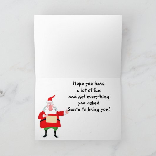 "1 JAHRE ALTE" KARTE MIT ALBERNEM BAUM (Innenseite)