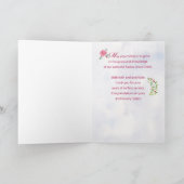 1. Jahrestag der religiösen Tätigkeit Pink Karte (Innenseite)