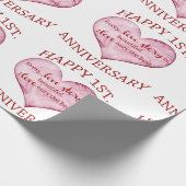 1. Jahrestag Geschenkpapier (Ecke)